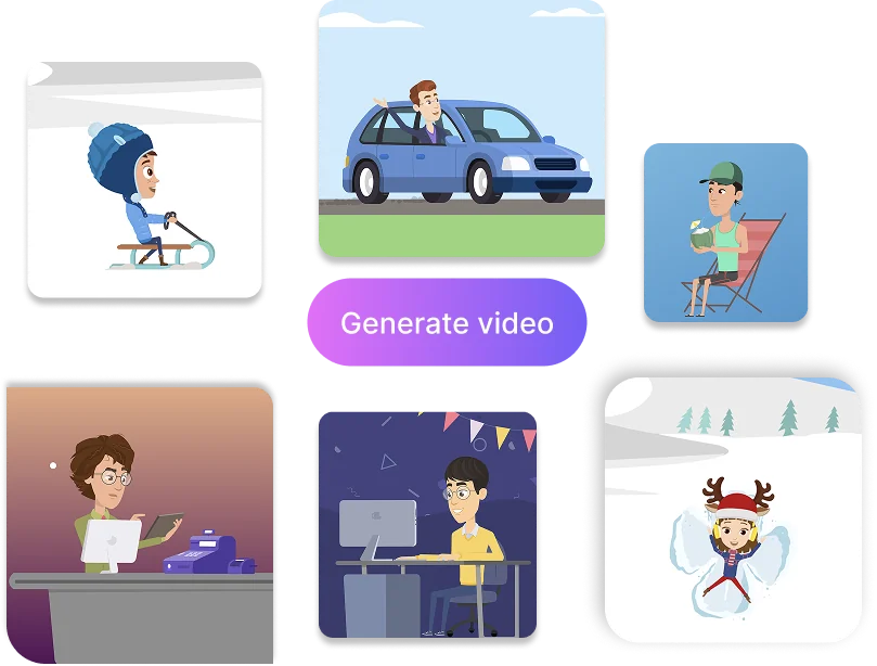 Create professional animations instantly without complex tools or prior experience.
